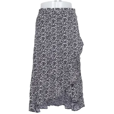 Wrap skirt (Black, White) from Edited Viscose