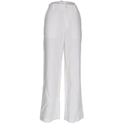 Pants (White) from Part Two Linen, Polyester, Viscose