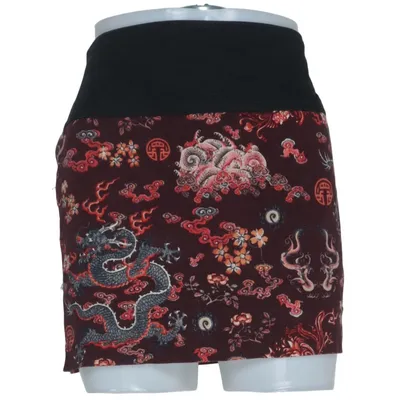 Skirt (Black, Multicolored) from Melrose Cotton, Elastane