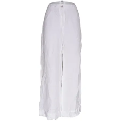 Palazzo broek (Wit) van H&M Premium Quality Viscose, Linnen