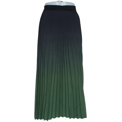 Långkjol (Grön, Svart) från Senes Polyester