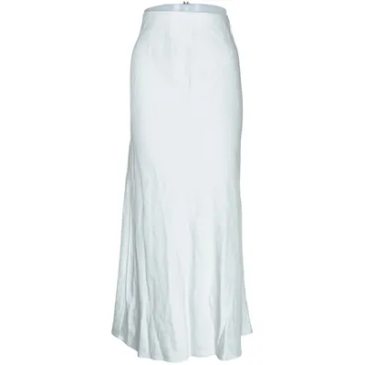 Maxi skirt (Beige) from H&M Viscose, Linen