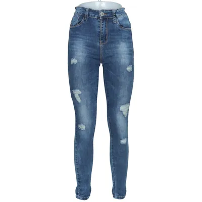 Jeans (Blå) fra Miss RJ Bomuld, Elastan, Polyester