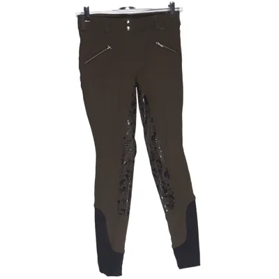 Breeches (Green, Black) from Horze Elastane, Polyamide, Polyester