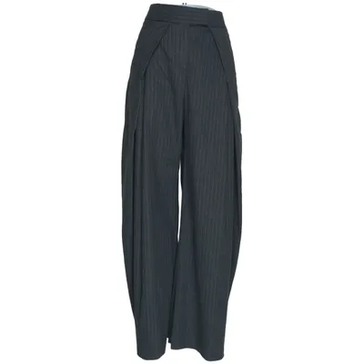 Suit pants (Gray) from Zara Polyester, Viscose