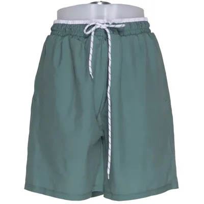 Badeshorts (Grøn) fra Shein Elastan, Polyester