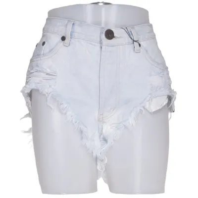 Short en jean (Bleu) de Oneteaspoon Coton