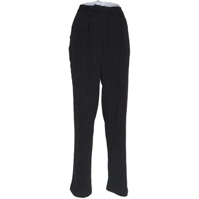 Suit pants (Black, White) from NA-KD Reborn Polyester