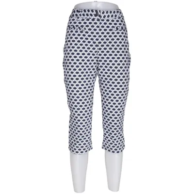 Pantacourt (Bleu, Blanc) de Alba Moda Coton, Élasthane
