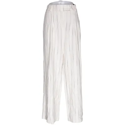 Broek (Beige) van H&M Katoen, Linnen, Viscose