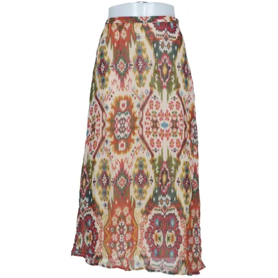 Maxi skirt (Beige, Multicolored) from Derhy Viscose
