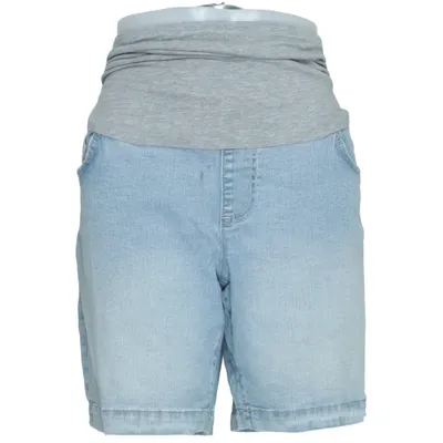 Mammashorts (Blå, Grå) från Mamalicious Bomull, Elastan, Återvunnen polyester