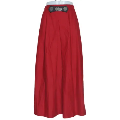 Skirt (Red) from Alphorn Acetate, Polyamide, Wool