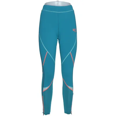 Sportleggings (Blauw, Oranje, Meerkleurig) van Kari Traa Elastaan, Polyester