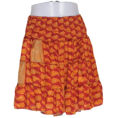 Skirt (Red, Multicolored) from Guru Shop Polyester