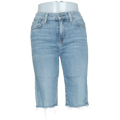 Denim shorts (Blauw) van 7 for All Mankind Katoen, Elastaan