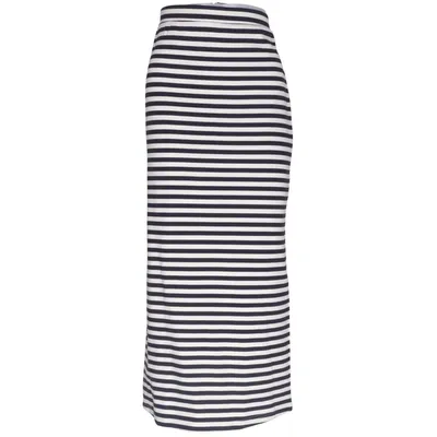 Långkjol (Svart, Vit) från MbyM Elastan, Polyester, Viskos