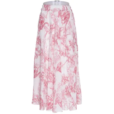 Skirt (Red, White) from Senes Elastane, Polyester, Viscose
