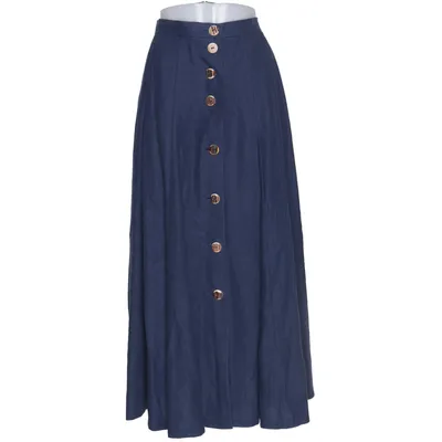 Maxi nederdel (Blå) fra Petressa Acetat, Linned, Viscose
