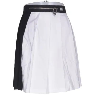 Kjol (Svart, Vit) från LTT Polyester, Viskos