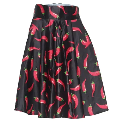 Jupe (Noir, Rouge, Vert) de Fruscio Polyester