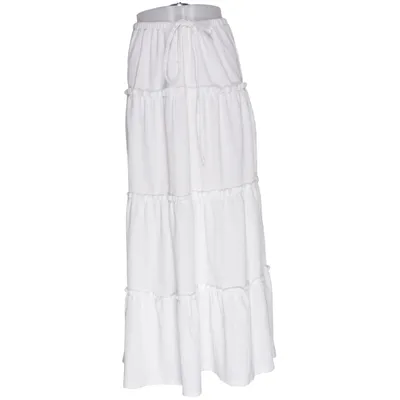Maxi skirt (White) from Sinsay Elastane, Polyester