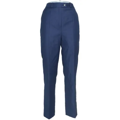 Suit pants (Blue) from Dolzer Viscose, Wool