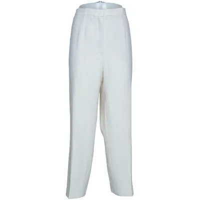 Suit pants (White) from Escada Polyester, Viscose