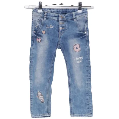 Spijkerbroek (Blauw) van Denim by Lindex Katoen, Elastaan, Polyester