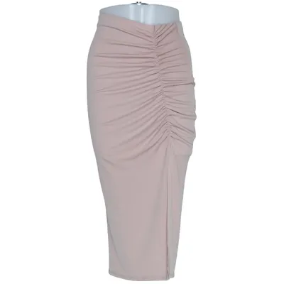 Maxi nederdel (Pink) fra Flounce Elastan, Polyester