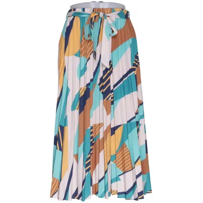 Maxi skirt (Blue, Yellow, Brown, Multicolored) from Emery Rose Elastane, Polyester