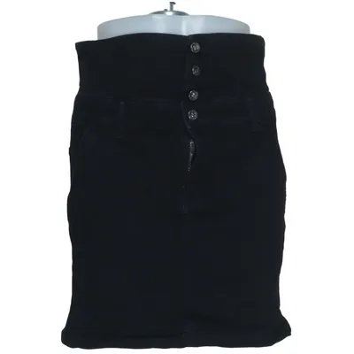 Jupe en jean (Noir) de Forplay Coton, Élasthane, Polyester