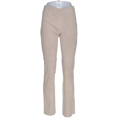 Läderbyxor (Beige) från Marc Cain Kupro, Elastan, Skinn