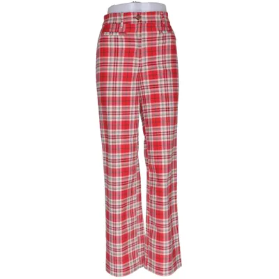 Byxor (Röd, Beige) från Monki Elastan, Polyester, Viskos