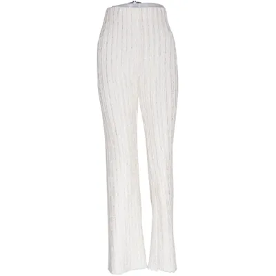 Palazzo broek (Beige) van AMY&CLO in Vogue Elastaan, Polyester