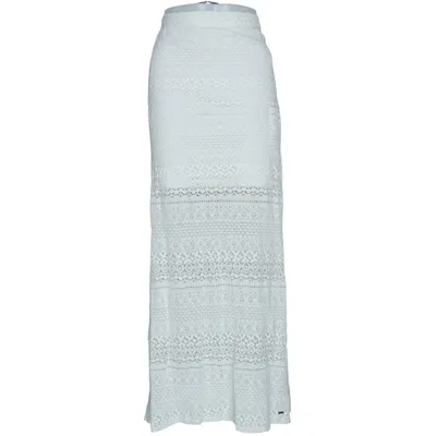 Maxi rok (Wit) van Hollister Katoen, Nylon, Viscose