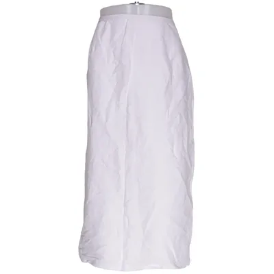Maxi rok (Wit) van Yorn Acetaat, Linnen, Viscose