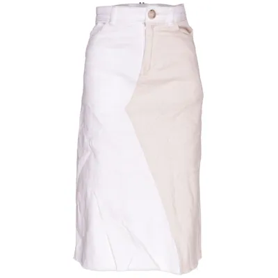 Jeanskjol (Vit, Beige) från Baum Und Pferdgarten Elastan, Ekologisk bomull