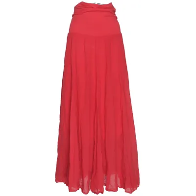 Jupe longue (Rouge) de Sorbet Coton