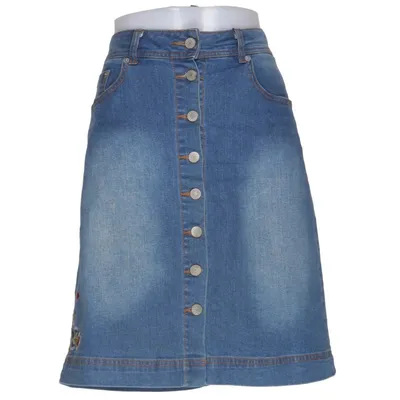 Denim skirt (PL11314) from Pearl Cotton, Elastane