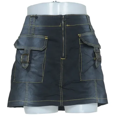 Denim skirt (Black) from VM Jeans Cotton, Elastane