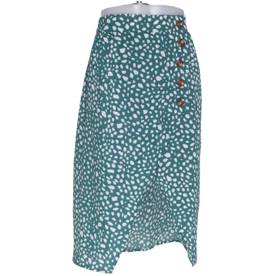 Rok (Groen, Wit) van NLW Polyester
