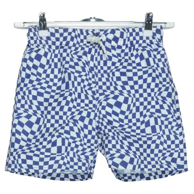 Shorts de bain (Bleu, Blanc) de LMTD Polyester recyclé