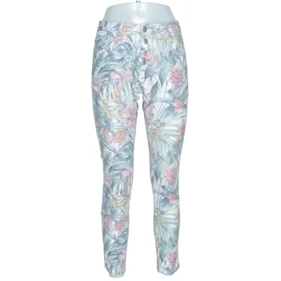 Jeans (White, Multicolored) from Place du Jour Cotton, Elastane
