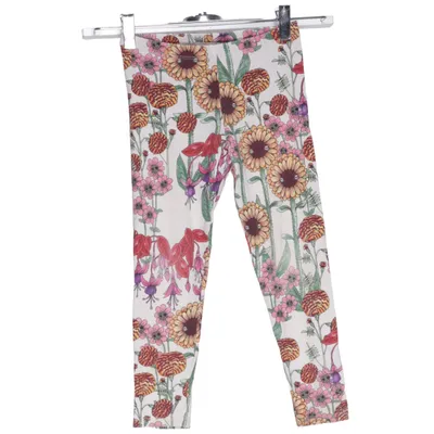 Leggings (Beige, Flerfärgad) från Mini Rodini Elastan, Ekologisk bomull