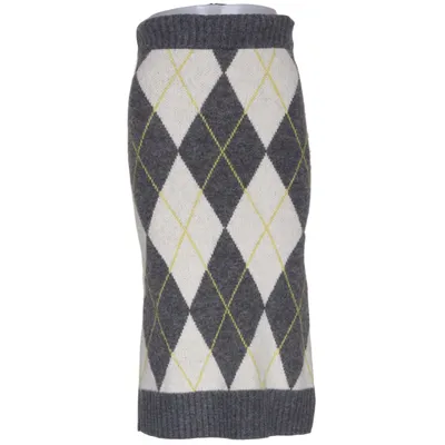 Nederdel (Grå, Flerfarvet) fra Pringle Of Scotland x H&M Polyester, Akryl, Uld, Elastan