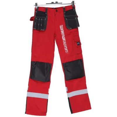 Arbetsbyxor (Röd, Svart, Silverfärgad) från Play in BLWR Bomull, Polyester