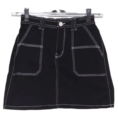 Denim skirt (Black) from Lindex Kids Cotton, Elastane