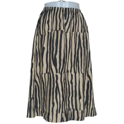 Maxi skirt (Beige, Black) from Arket Silk