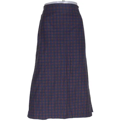 Långkjol (Blå, Brun, Flerfärgad) från Munthe Bomull, Elastan